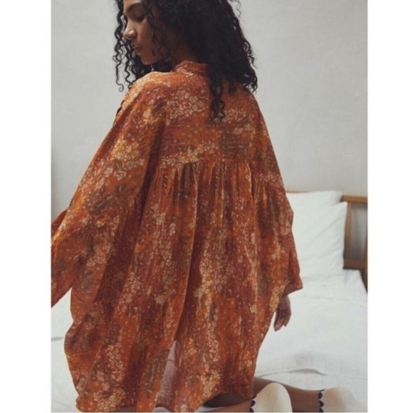 Free People Tuck Up Tuck In Sleep Shirt - Picture 3 of 11